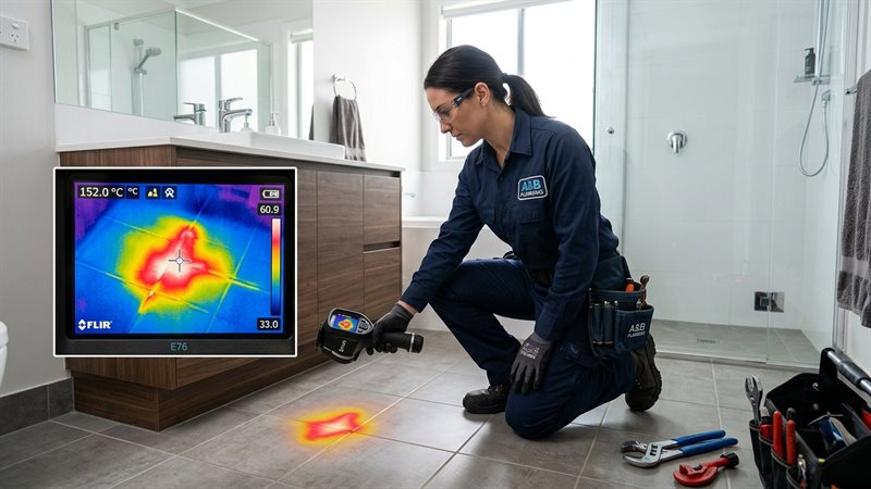 hot water slab leak repair Lake Havasu City thermal infrared floor inspection